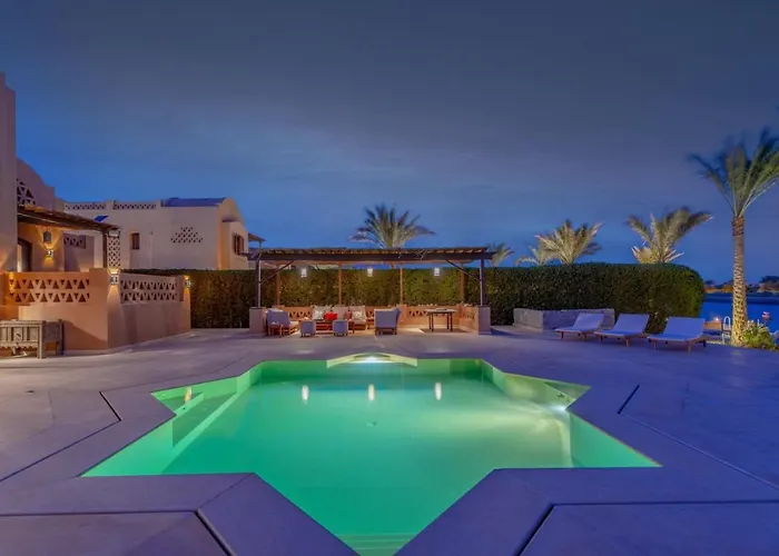 فيلة Elegant With A Star-shaped Swimming Pool In West Golf El Gouna & Lagoon *