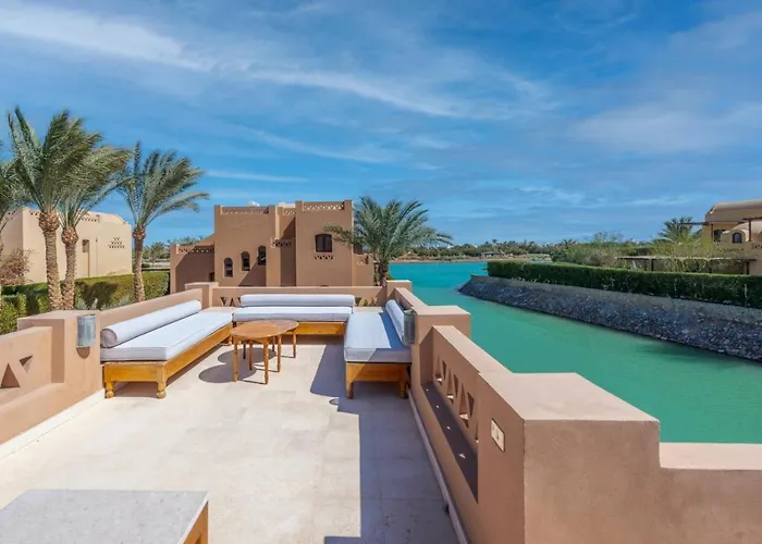 فيلة Elegant With A Star-shaped Swimming Pool In West Golf El Gouna & Lagoon *